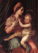 Andrea del Sarto Virgin Mary and her son oil on canvas